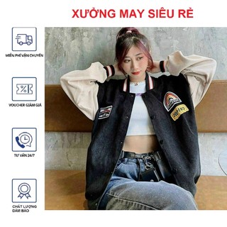 Áo Bomber/ Áo Khoác Nhung Tăm Cầu Vồng Deepend Cúc Bấm Nam Nữ Mnd