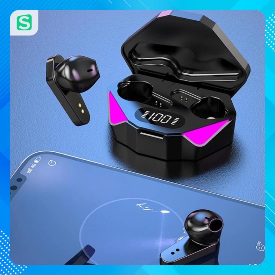 Tai Nghe Bluetooth X15 Không Dây TWS Cảm Ứng Chạm Khử Tiếng Ồn Dùng Chơi Game, Nghe Nhạc - X15 - Acacial_Store_Official