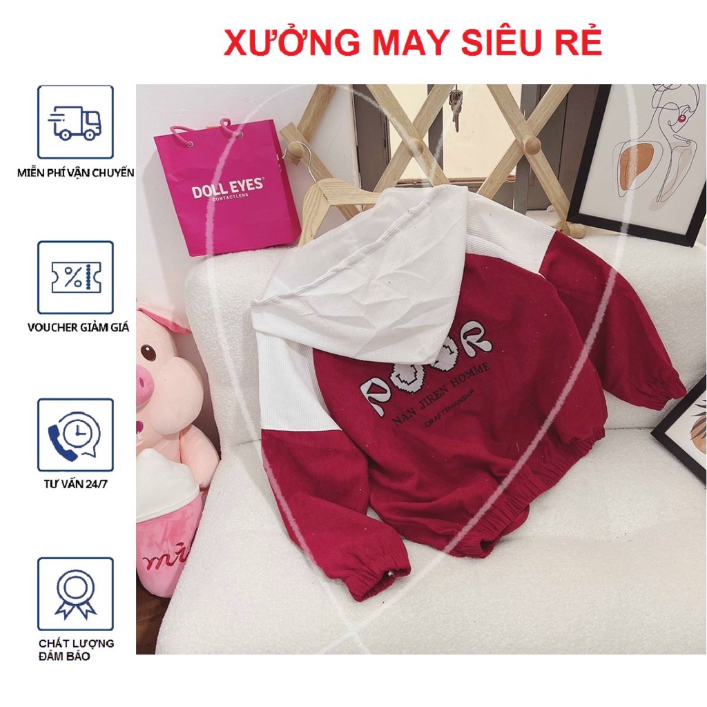 Áo khoác nữ Áo khoát nữ chống nắng nhung thêu POOR thời trang phong cách-A846