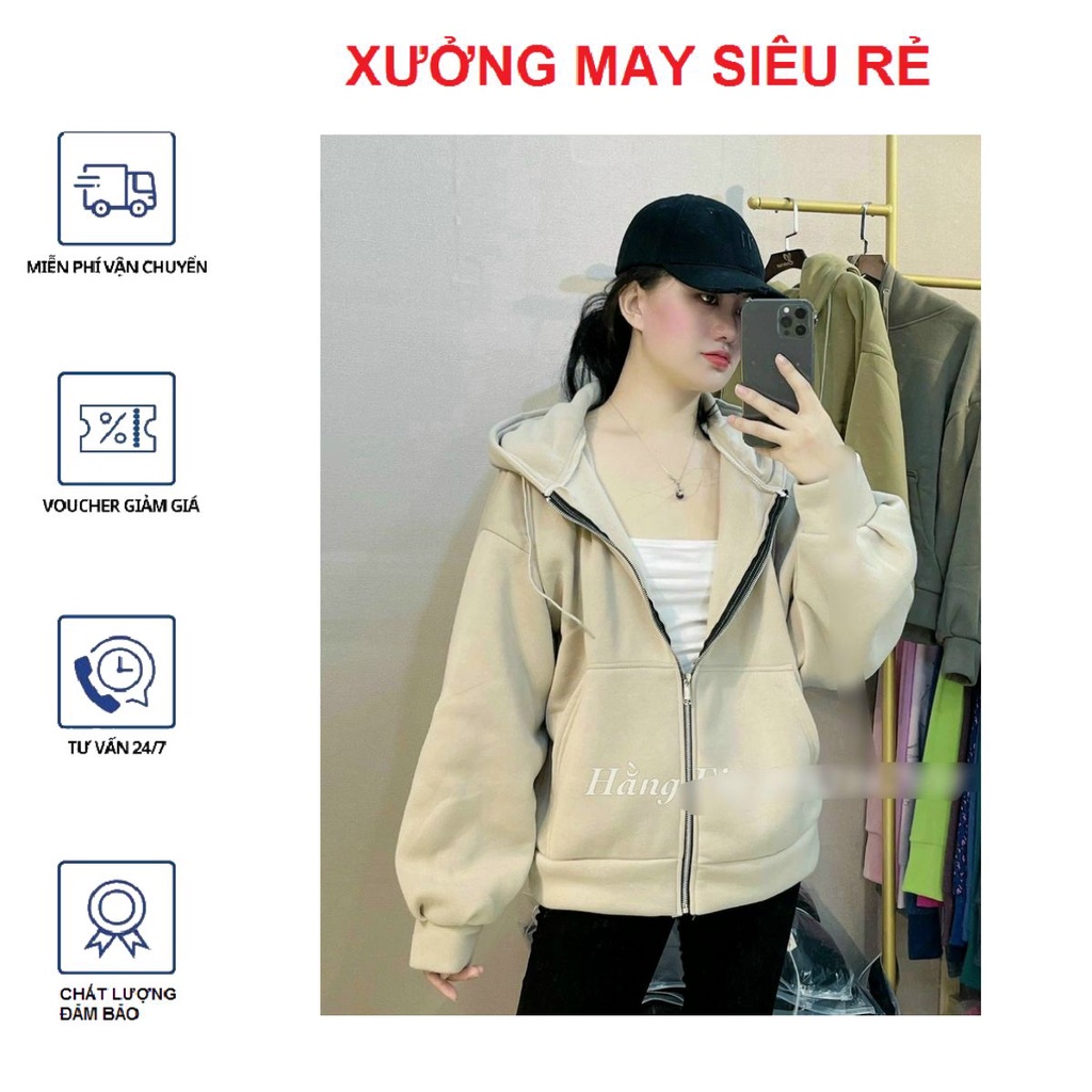 Áo khoác chống nắng dây kéo trơn xinh xinh dễ thương-A872