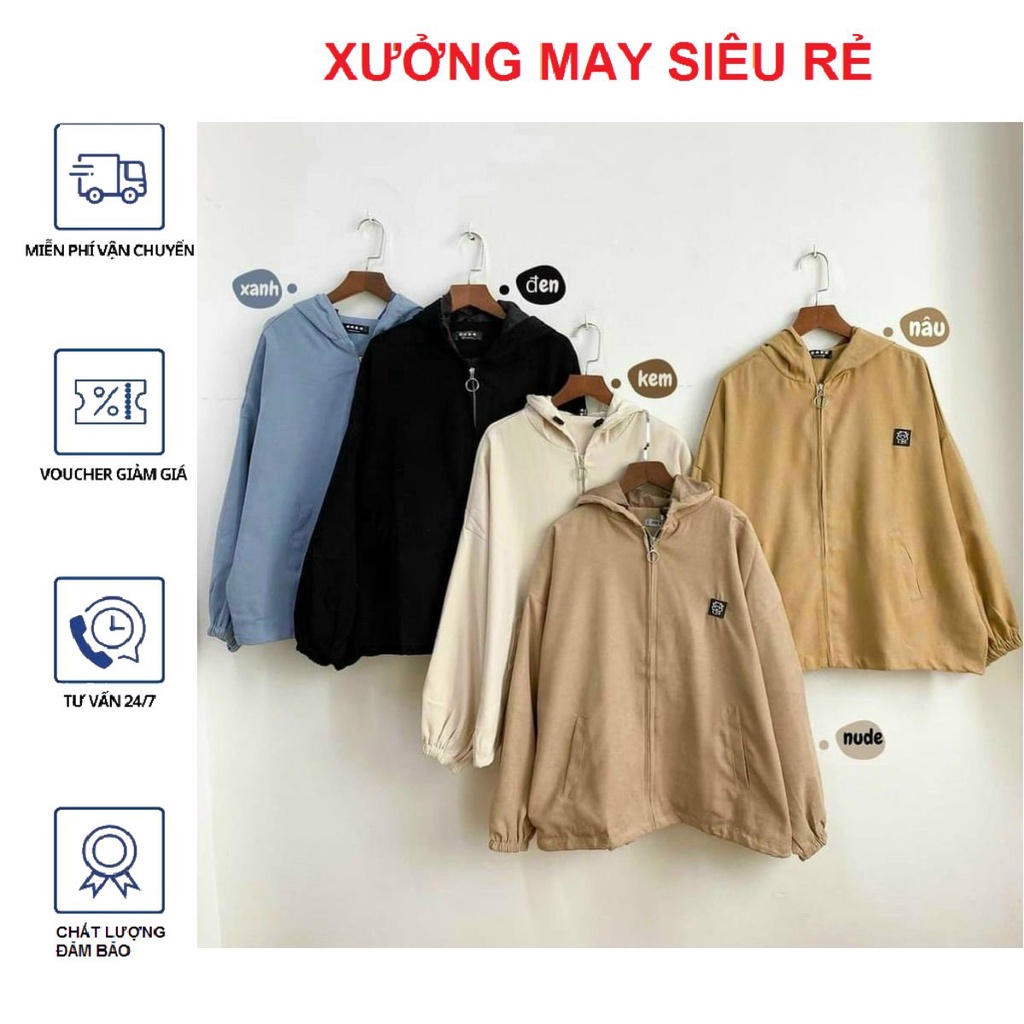 Áo khoác nữ Áo khoát nữ chống nắng da lộn logo nhỏ dễ thương mẫu mới-A854