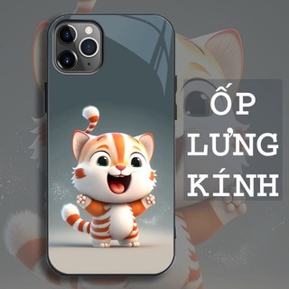 Ốp Lưng IPHONE 11, 11 PRO, 11 PRO MAX Mặt kính cường lực, cao cấp Họa tiết 12 CON GIÁP NGỘ NGHĨNH .