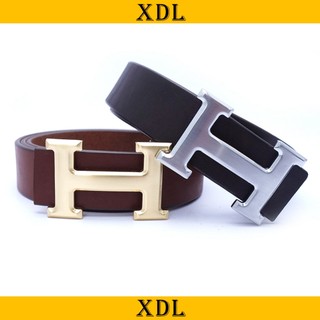 Thắt lưng nam cao cấp chữ H, dây lưng da bò Nappa nguyên miếng HC05BT .
