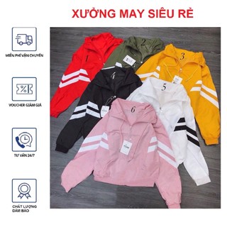 [S03] Áo khoác dù nữ 2 lớp rất đẹp in chữ GIVE IT - M193
