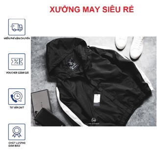 [S02] Áo khoác nam dù 2 lớp form rộng có nón hàng đẹp -M176