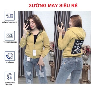[S02] Áo khoác nữ dù 2 lớp phối màu siêu xinh - M064