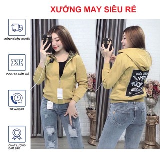 [S02] Áo khoát nữ gió dù 2 lớp chống nắng túi hộp 2 màu cute hàng chuẩn shop - M064