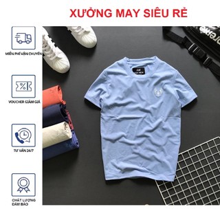 [S02] Áo thun nam Áo phông nam cổ tròn - không cổ For men logo hàng bao chất hàng đẹp - M130