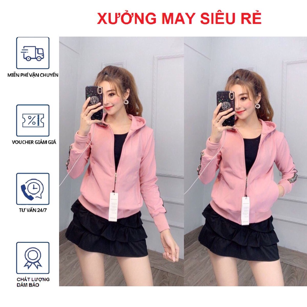 Áo khoác nữ Áo khoát nữ thun da cá chống nắng tản nhiệt 2 chữ F siêu hot bao đẹp-A061
