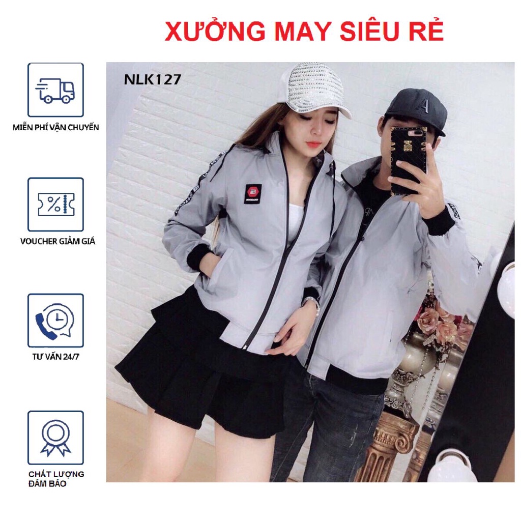 Áo khoác nam Áo khoát nam gió dù 2 lớp chống nắng lửa thời trang siêu chất bao chất bao chất-M096