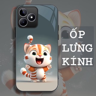 Ốp Lưng REALME C51/ C53 Mặt kính cường lực, cao cấp Họa tiết 12 CON GIÁP NGỘ NGHĨNH .
