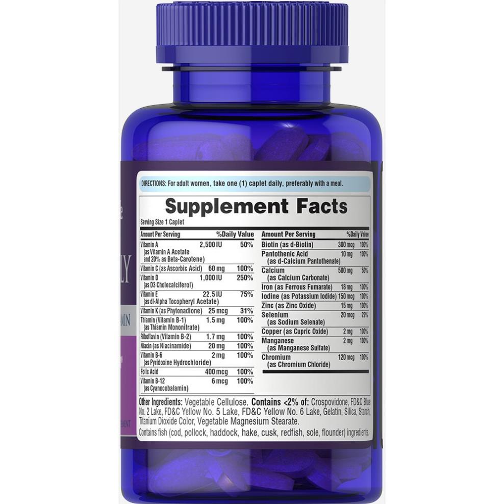 Vitamin Tổng Hợp Cho Phụ Nữ Women One Daily Vitamin 100 viên của Puritan's Pride