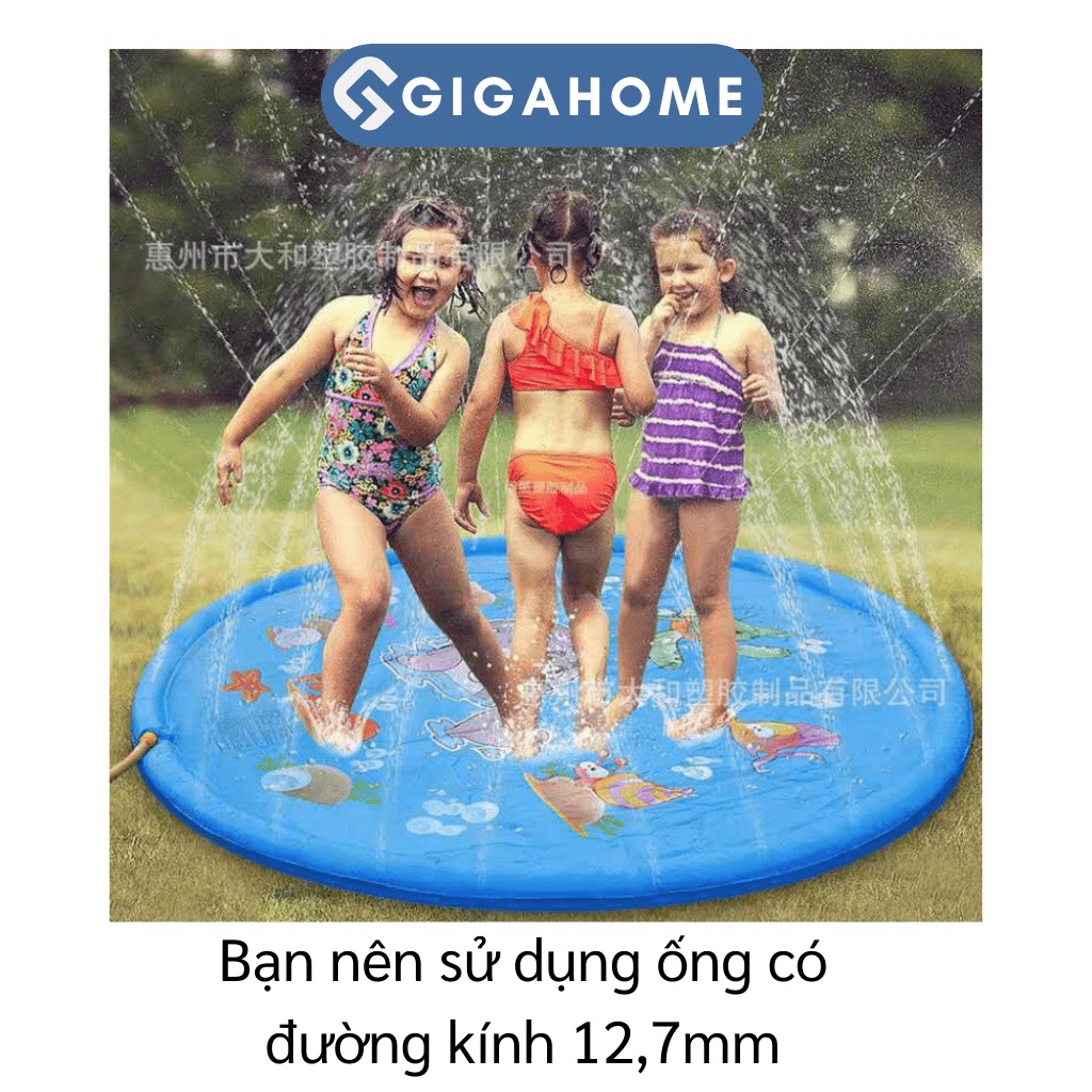 Thảm Đệm Phun Nước Cho Bé 1.7m Ngoài Trời Vui Nhộn GIGAHOME 9383