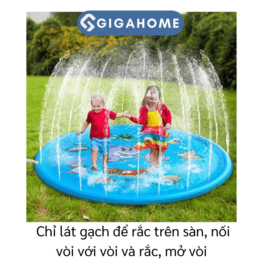 Thảm Đệm Phun Nước Cho Bé 1.7m Ngoài Trời Vui Nhộn GIGAHOME 9383