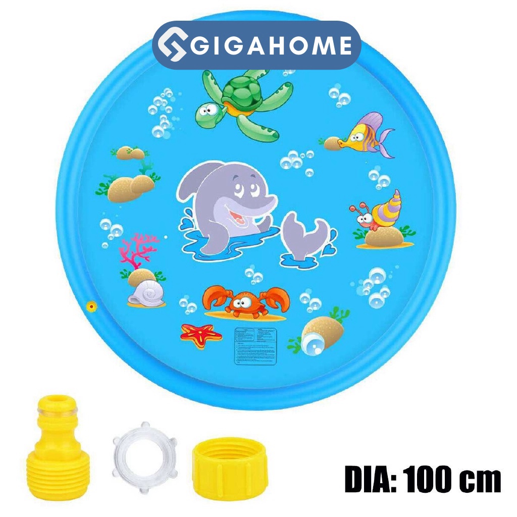 Thảm Đệm Phun Nước Cho Bé 1.7m Ngoài Trời Vui Nhộn GIGAHOME 9383