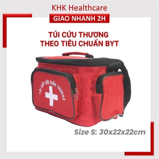 Túi cứu thương màu đỏ Size S theo chuẩn bộ y tế