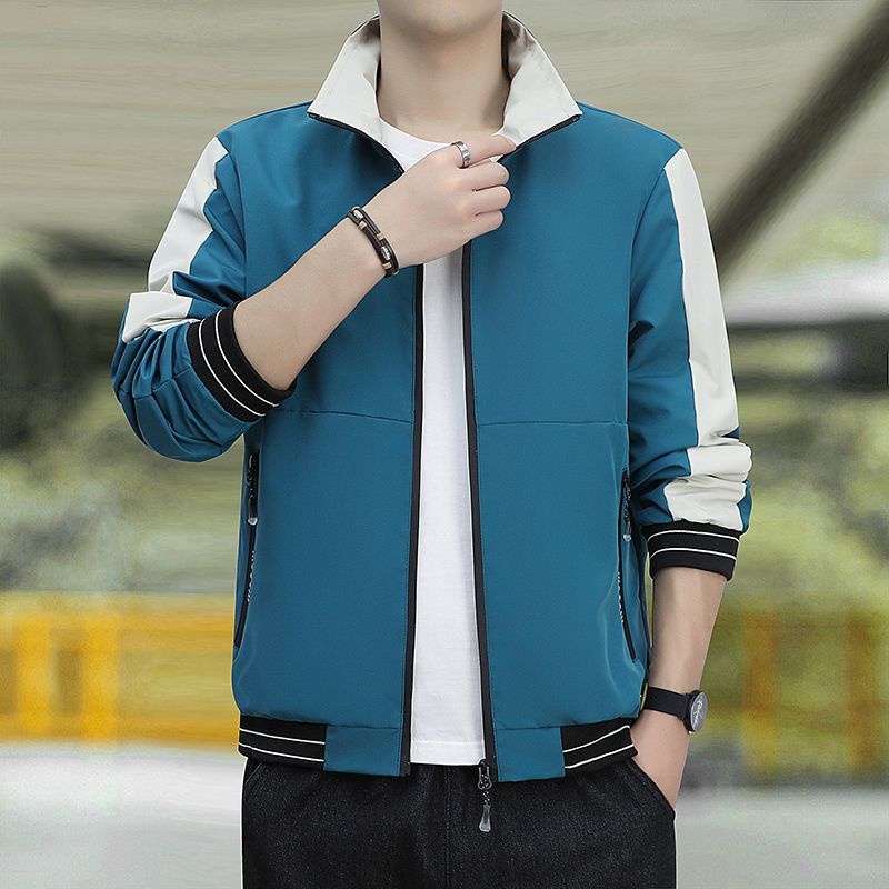 Áo Khoác cartelo Dáng Rộng Cổ Đứng Đa Năng Chất Lượng Cao Màu Xanh Lá Cây Phong Cách Thể Thao Cho Nam