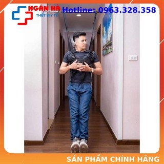 Đai treo xà đơn kéo giãn cột sống lưng thoát vị, thoái hóa, có đệm nách và móc inox