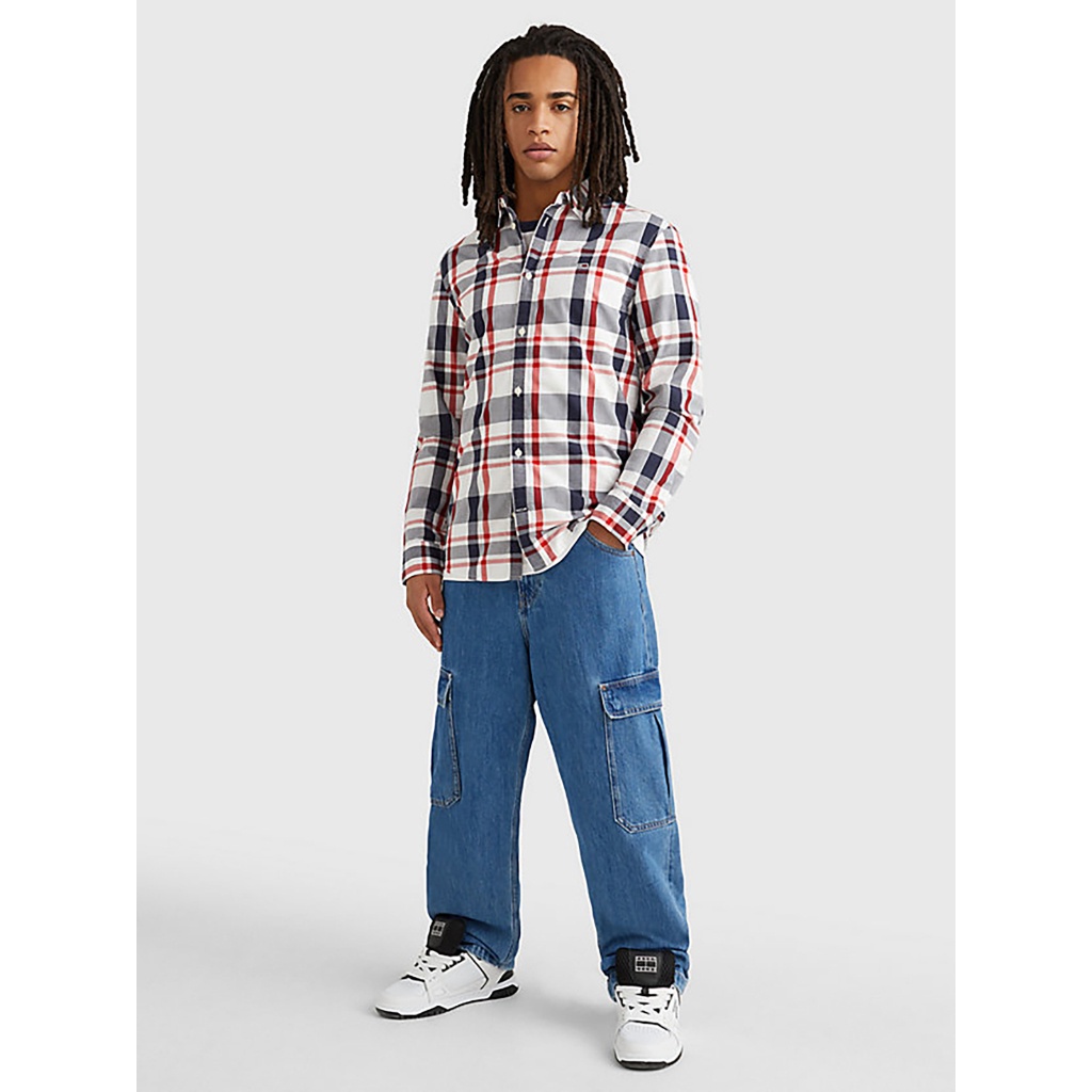 TOMMY HILFIGER - Áo Sơ Mi Nam Tay Dài Tjm Clsc Essential Check Shirt DM0DM15934C87
