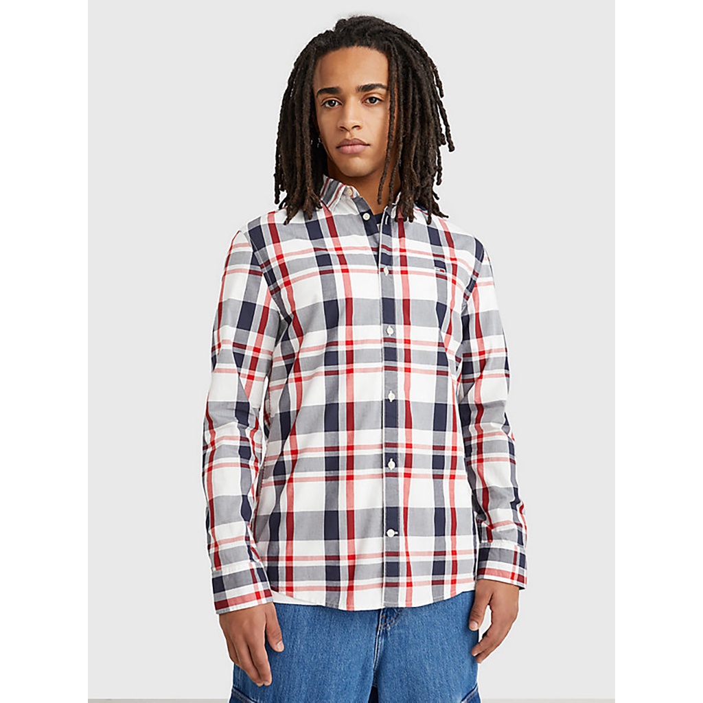 TOMMY HILFIGER - Áo Sơ Mi Nam Tay Dài Tjm Clsc Essential Check Shirt DM0DM15934C87