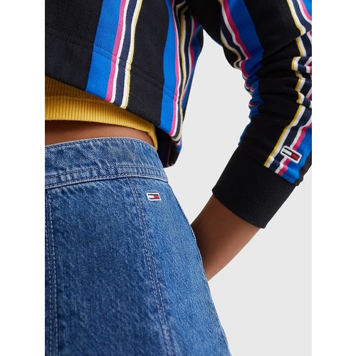 TOMMY HILFIGER - Váy Nữ Tjw Lw Denim Pleat Mini Skirt DW0DW149761A5