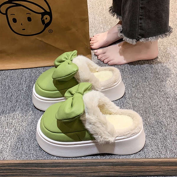 Dép Bông Đi Trong Nhà Chống Trượt Giữ Ấm Mùa Đông Cho Nữ