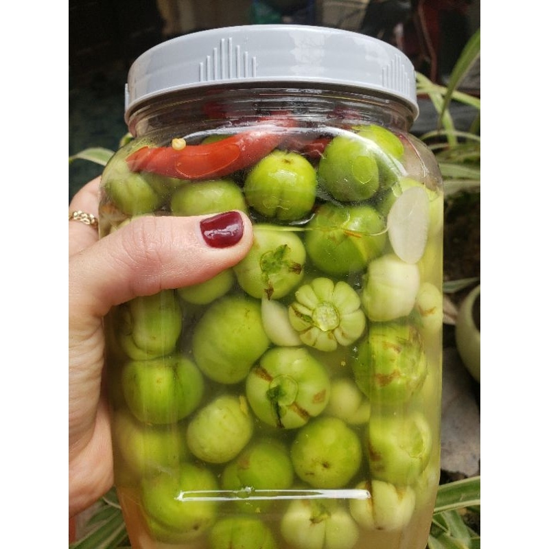 Cà Pháo Muối truyền thống vị Bắc Chua Cay ngọt - túi 100g - giao Hoả Tốc