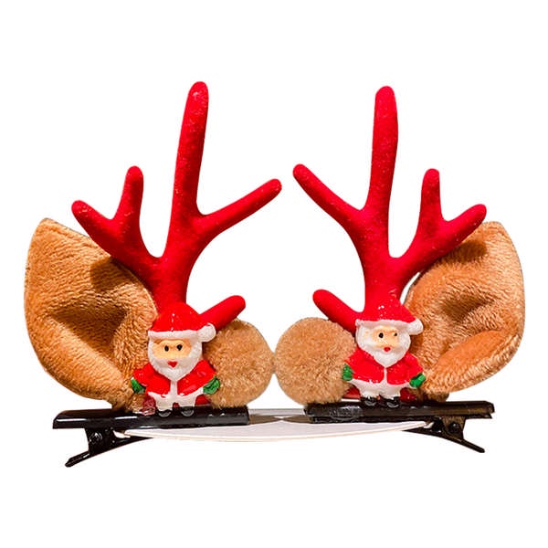 Kẹp Tóc Hình Sừng Tuần Lộc Giáng Sinh Dễ Thương Thời Trang 2022 Cho Bé Gái