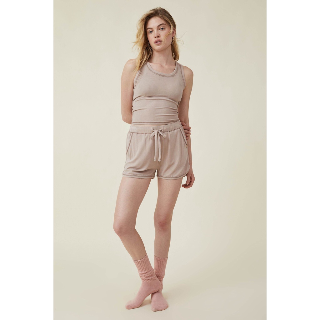 COTTON ON - Quần Thun Ngắn Nữ - Sleep Recovery Relaxed Pocket 6334664-02