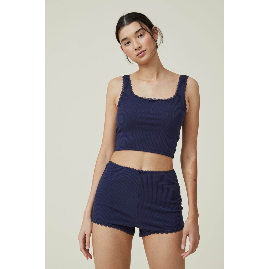 COTTON ON - Quần Lót Nữ - Rib Lace Short 6335042-07