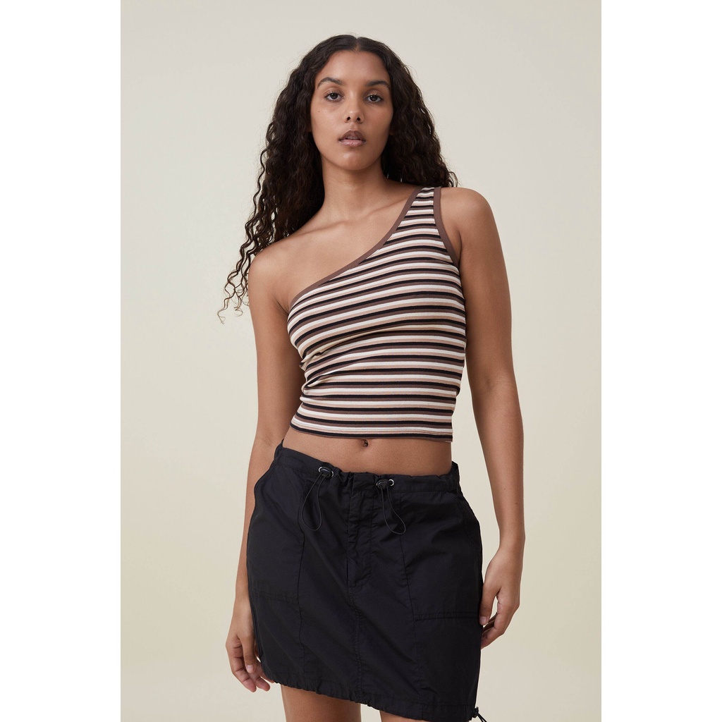 COTTON ON - Áo Thun Cộc Tay Nữ - Jamie One Shoulder Cami 2055843-09