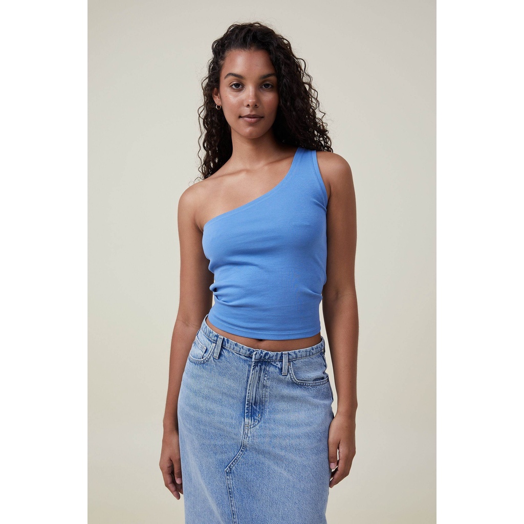 COTTON ON - Áo Thun Cộc Tay Nữ - Jamie One Shoulder Cami 2055843-07