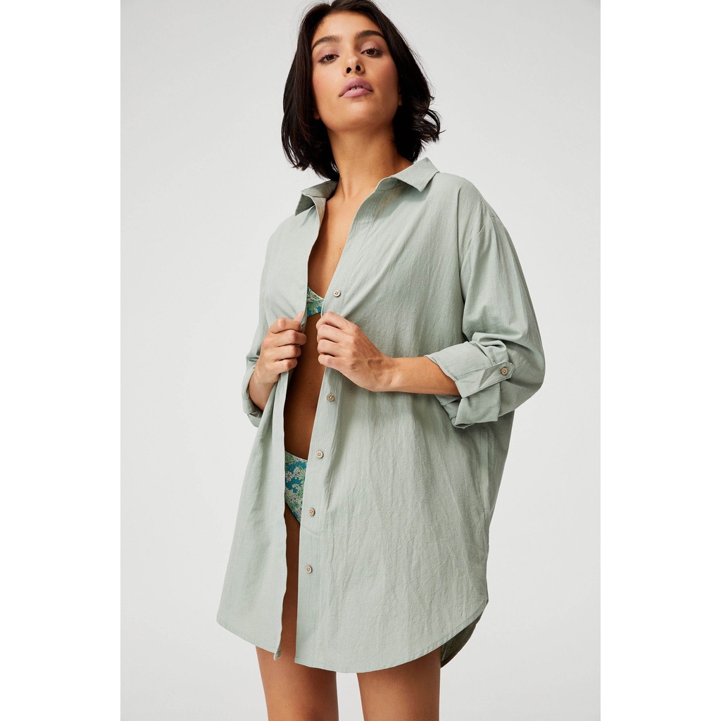 COTTON ON - Áo Sơ - Mi Dài Tay Nữ - Oversized Beach Shirt 6332674-02