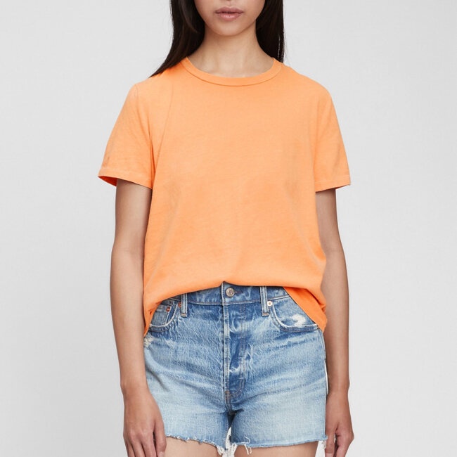 GAP - Áo Thun Tay Ngắn Nữ - SS ORGANIC VINT CRW 795346-16