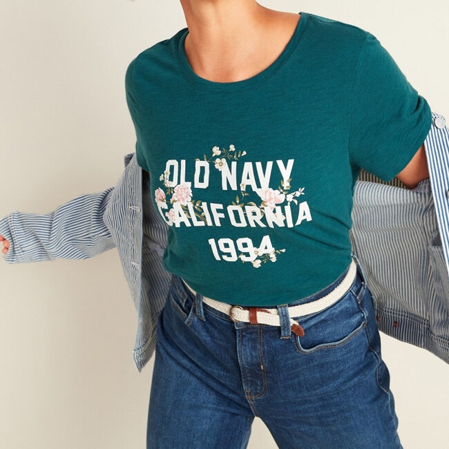 OLD NAVY - Áo Thun Nữ SS ONO LOGO GPX FAL 622174-13