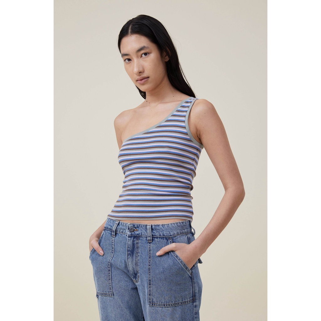 COTTON ON - Áo Thun Cộc Tay Nữ - Jamie One Shoulder Cami 2055843-10