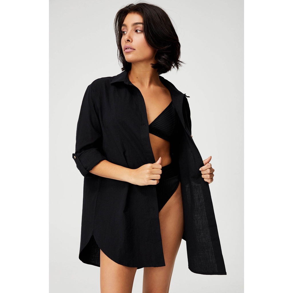 COTTON ON - Áo Sơ - Mi Dài Tay Nữ - Oversized Beach Shirt 6332674-04