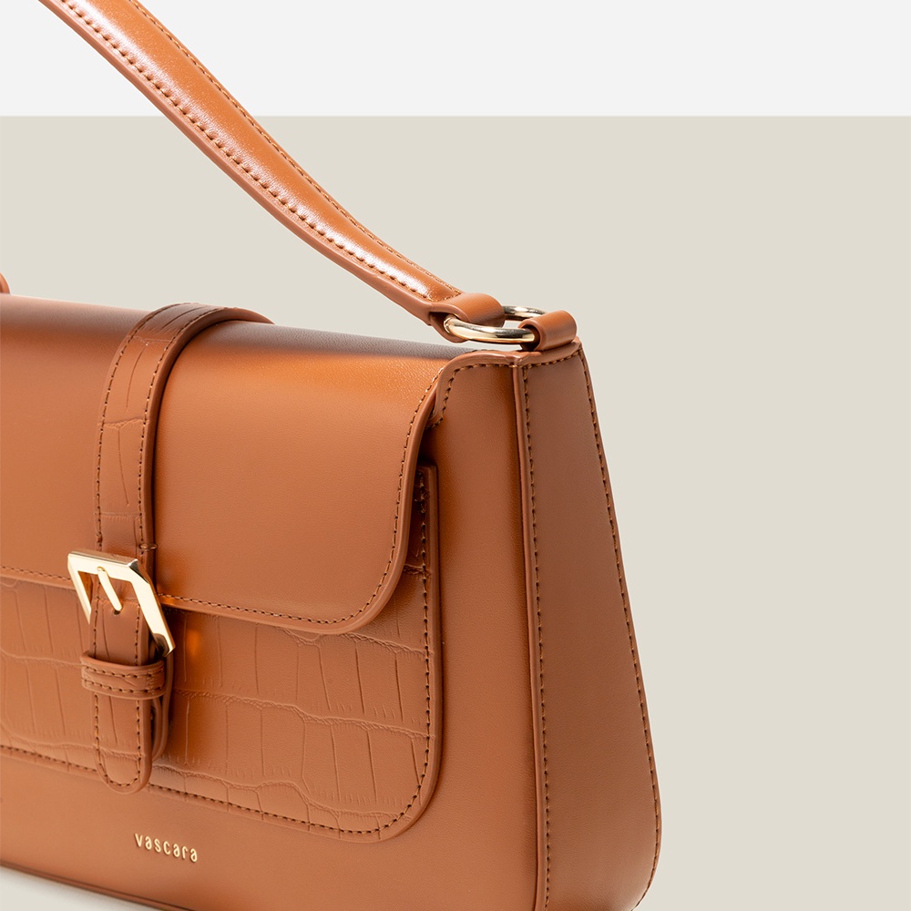 Vascara Túi Xách Tay Khóa Gài Kim Loại - SAT 0319