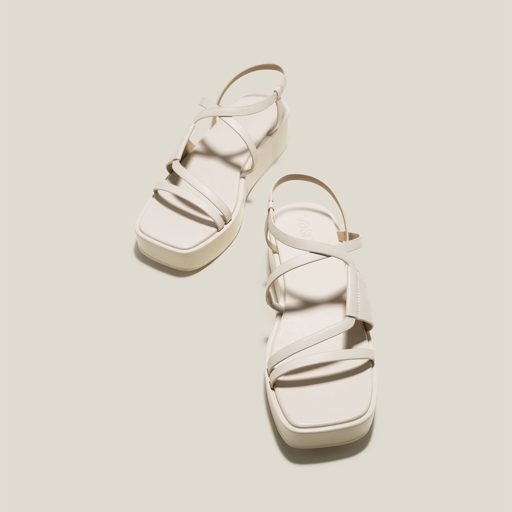 Vascara Giày Sandal Đế Flatform Quai Mảnh - SDX 0440
