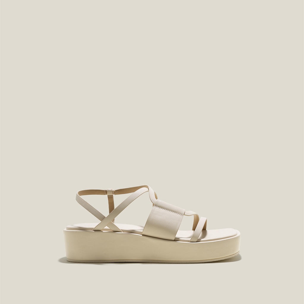 Vascara Giày Sandal Đế Flatform Quai Mảnh - SDX 0440