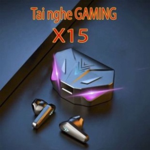 Tai nghe bluetooth X15 phiên bản Gaming chất lượng cao,tai nghe không dây pin trâu âm thanh sống động hợp mọi dòng máy