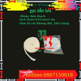 Gạc nhét mũi, lưới băng thẩm mỹ, dẫn lưu Chính hãng Bảo Thạch, Túi 50 cuộn