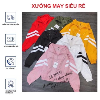 [S03] Áo khoác nữ Áo khoát nữ gió dù 2 lớp chống nắng sọc tay nhiều màu cực chất nhiều màu lựa chọn-M193
