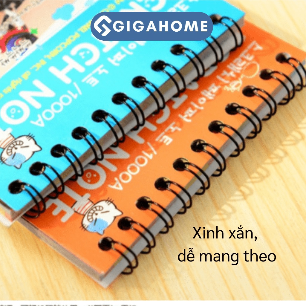 Sổ Tay Ma Thuật GIGAHOME Cạo Vẽ Cầu Vồng Nhiều Màu Cho Bé Ghi Chú, Sáng Tạo 6906