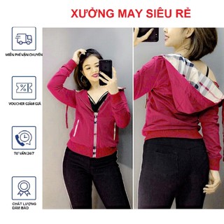 [S03] Áo khoát nữ thun da cá chống nắng tản nhiệt G sọc tay rất hot cute
