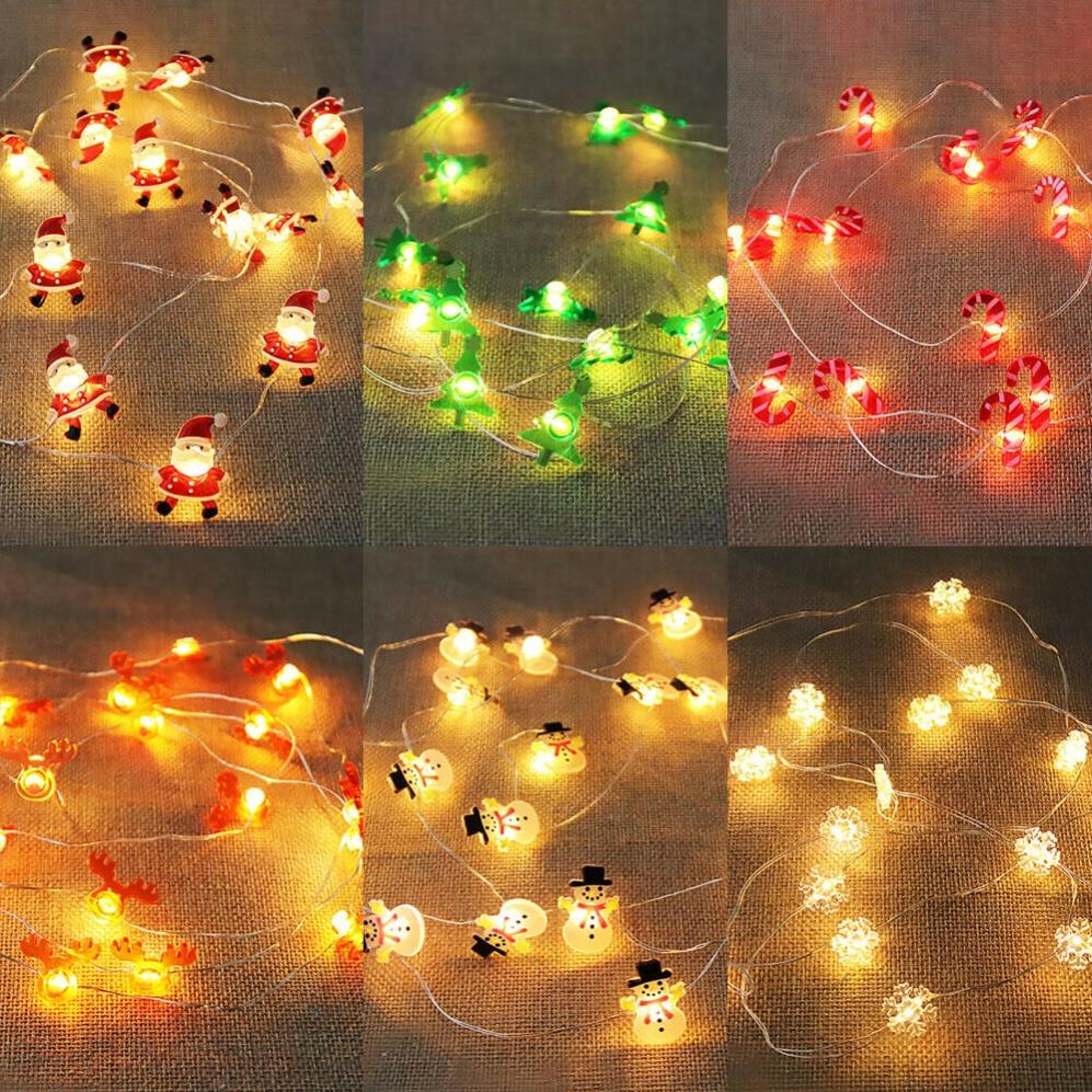 Đèn Led Noel. Dây Đèn led Hình Ông Già Noel Trang Trí Giáng Sinh