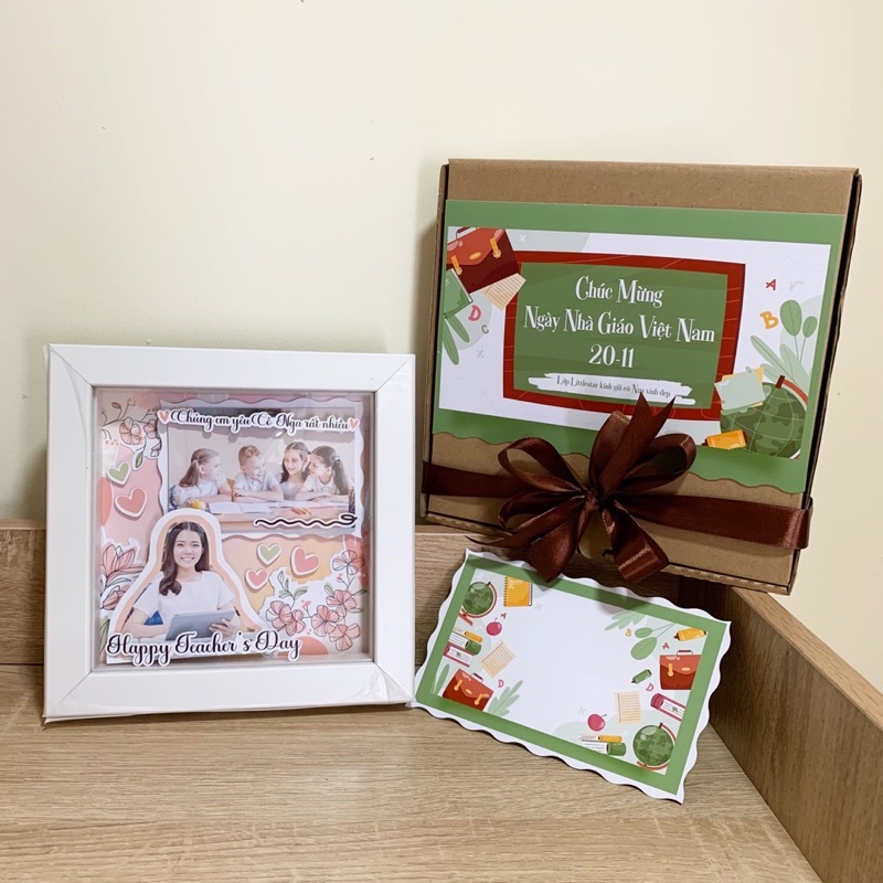 Khung Hình Quà Tặng Nhà Giáo 20/11 - Khung Hình Scrapbook Nổi - Món Quà Ý Nghĩa