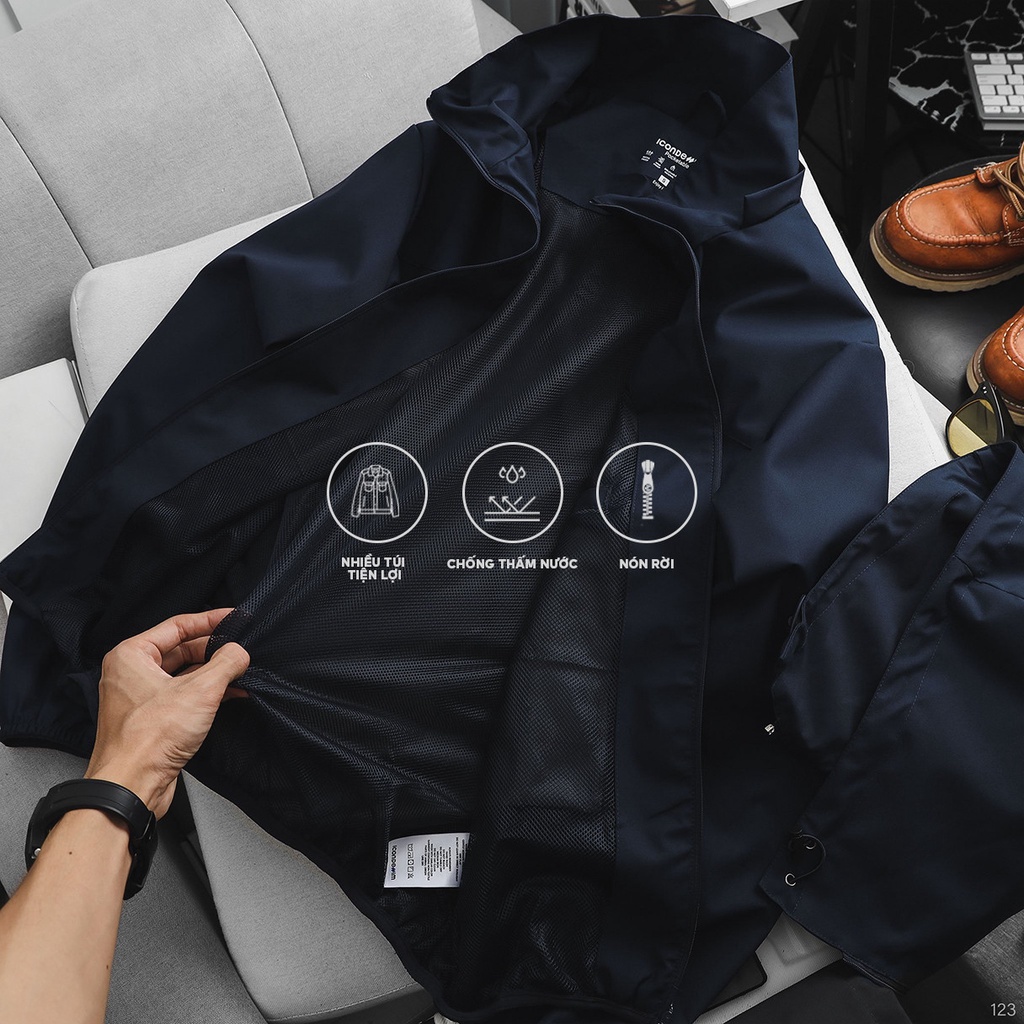 Áo Khoác Dù Windbreaker ICONDENIM Pocketable - AKID0123