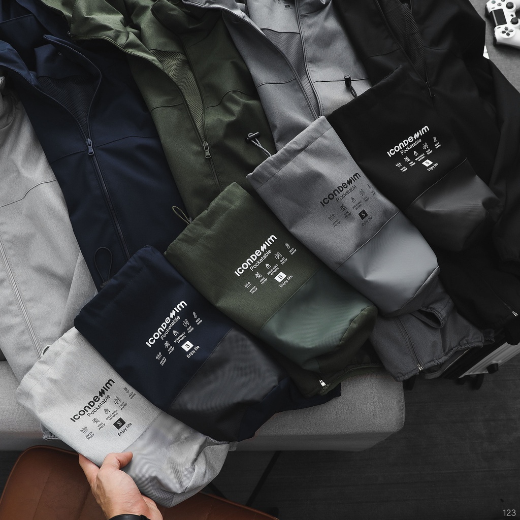 Áo Khoác Dù Windbreaker ICONDENIM Pocketable - AKID0123