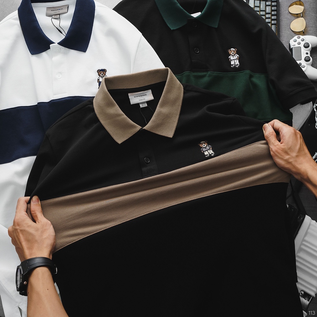 Áo Polo Nam Color Block ICDN Teddy Embroidered - PLID0113